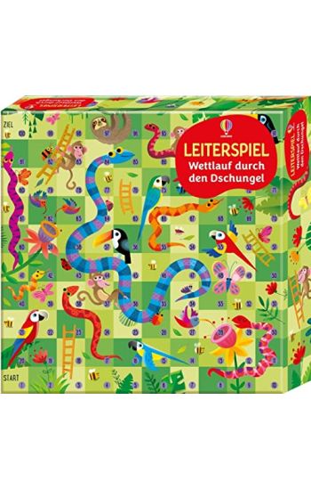 Leiterspiel: Wettlauf durch den Dschungel