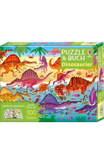 Puzzle & Buch: Dinosaurier