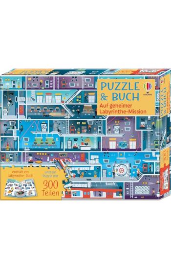 Puzzle & Buch: Auf geheimer Labyrinthe-Mission