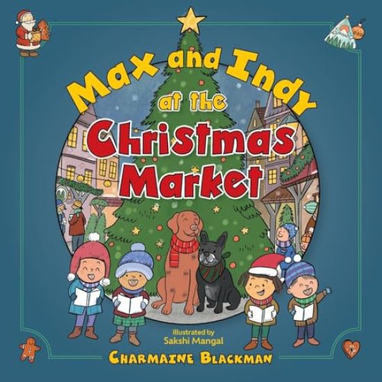 Max and Indy at the Christmas Market