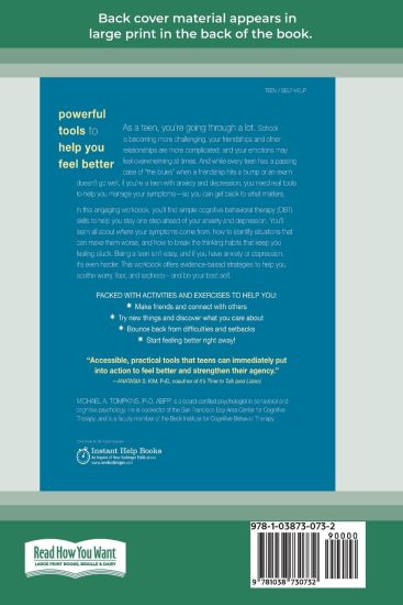 The Anxiety and Depression Workbook for Teens
