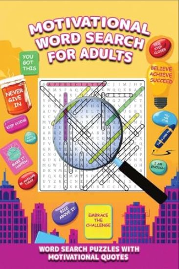 Motivational Word Search Puzzle Book With Quotes