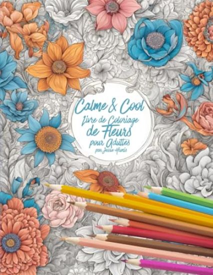 Calme & Cool, Livre de Coloriage de Fleurs pour Adults