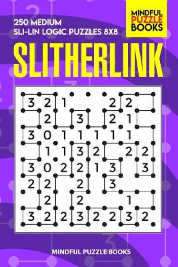 Slitherlink: 250 Medium Sli-Lin Logic Puzzles 8x8