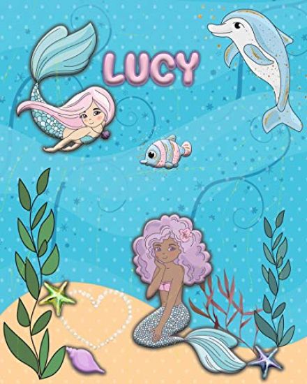 Handwriting Practice 120 Page Mermaid Pals Book Lucy: Primary Grades Handwriting Book K-2