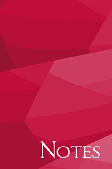Notes: Red and Pink Geometric Dot Grid Notebook