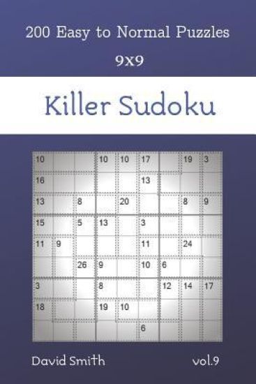 Killer Sudoku - 200 Easy to Normal Puzzles 9x9 vol.9