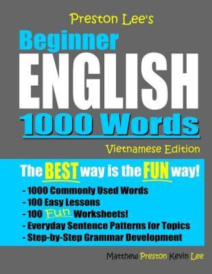 Preston Lee's Beginner English 1000 Words For Vietnamese Speakers