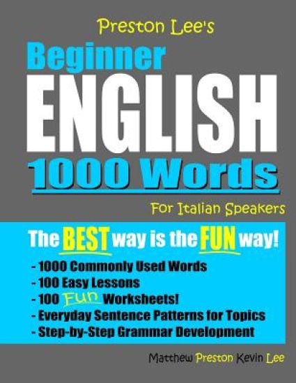 Preston Lee's Beginner English 1000 Words For Italian Speakers