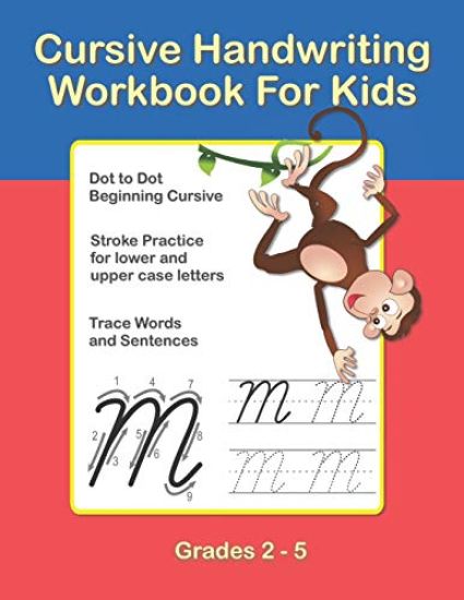 Cursive Handwriting Workbook For Kids. Cursive Handwriting Workbook For Kids Cursive for beginners workbook. Cursive letter tracing book. Cursive writ