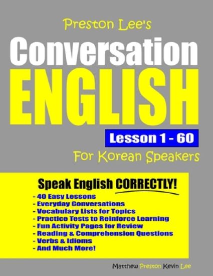 Preston Lee's Conversation English For Korean Speakers Lesson 1 - 60