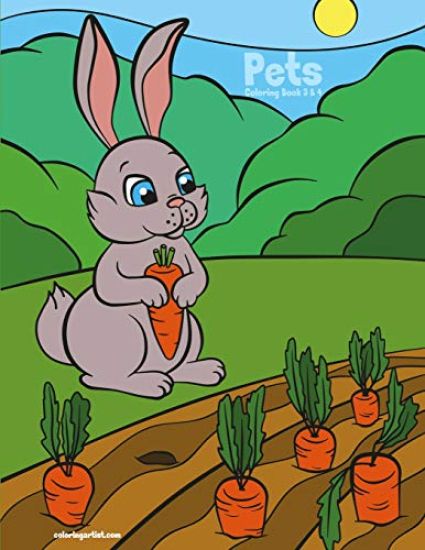Pets Coloring Book 3 & 4