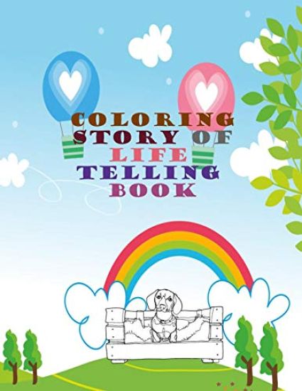 Coloring Story of life telling book