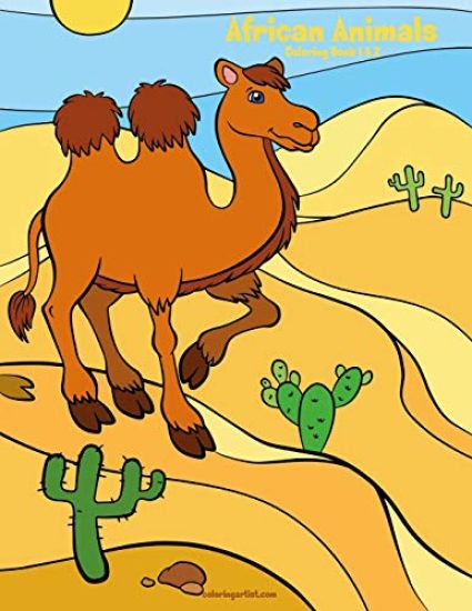 African Animals Coloring Book 1 & 2
