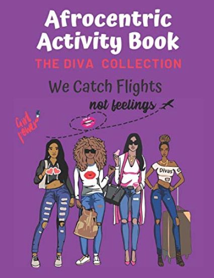 Afrocentric Activity Book The Diva Collection: Sudoku, Word Search, & Coloring Images with Positive Affirmations