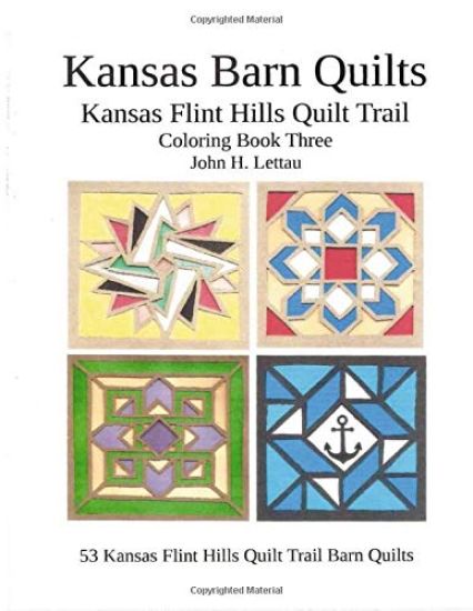 Kansas Barn Quilts Coloring Book Three