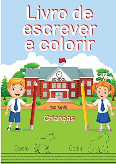Livro de Escrever e Colorir (Edição em letras grandes)