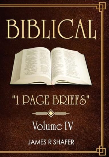 Biblical "1 Page Briefs"