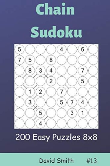 Chain Sudoku - 200 Easy Puzzles 8x8 Vol.13