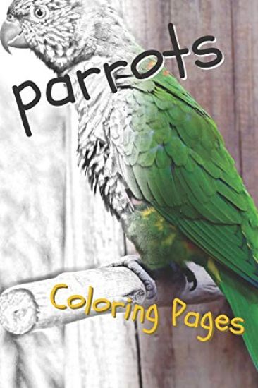 Parrot Coloring Pages: Beautiful Parrots Drawings for Kids and for Adults Relaxation