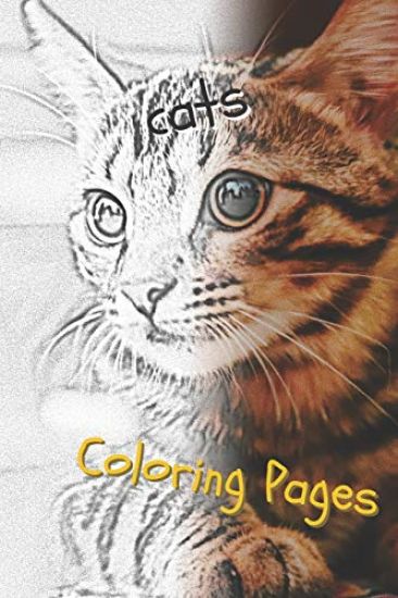 Cats: Beautiful Coloring Pages with Cats, Drawings, for Adults and for Girls