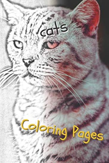 Cats: Beautiful Coloring Pages with Cats, Drawings, for Adults and for Girls
