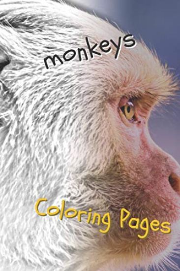 Monkeys Coloring Pages: Beautiful Coloring Pages for Adults Relaxation
