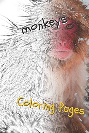 Monkeys Coloring Pages: Beautiful Coloring Pages for Adults Relaxation
