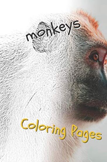 Monkeys Coloring Pages: Beautiful Coloring Pages for Adults Relaxation