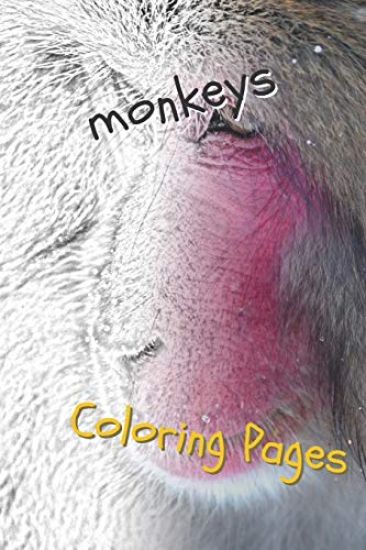 Monkeys Coloring Pages: Beautiful Coloring Pages for Adults Relaxation