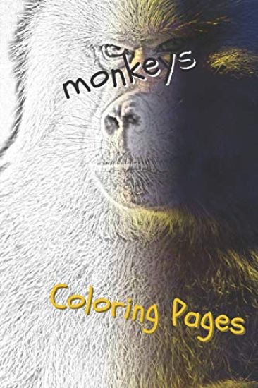 Monkeys Coloring Pages: Beautiful Coloring Pages for Adults Relaxation