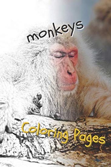 Monkeys Coloring Pages: Beautiful Coloring Pages for Adults Relaxation