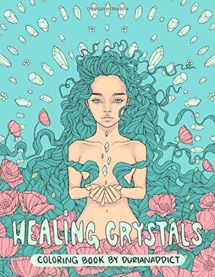 Healing Crystals Coloring Book