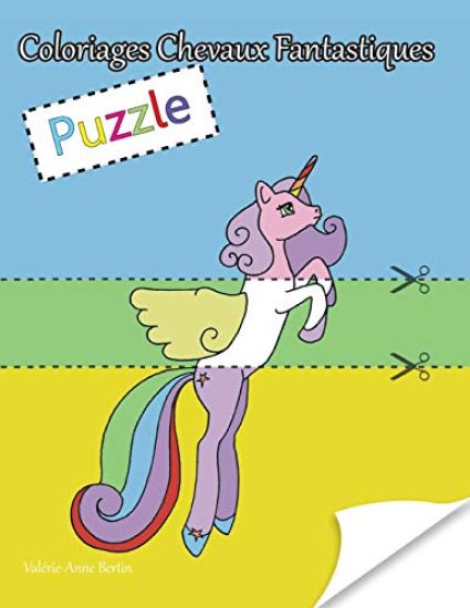 Coloriages Chevaux Fantastiques: Album Puzzle