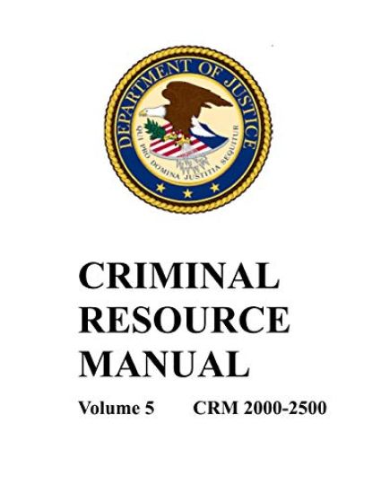 Criminal Resource Manual: 2000-2500