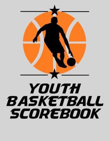 Youth Basketball Scorebook: Basic Basketball Scorebook - 50 Games (8.5 x 11) - Scoring by Half