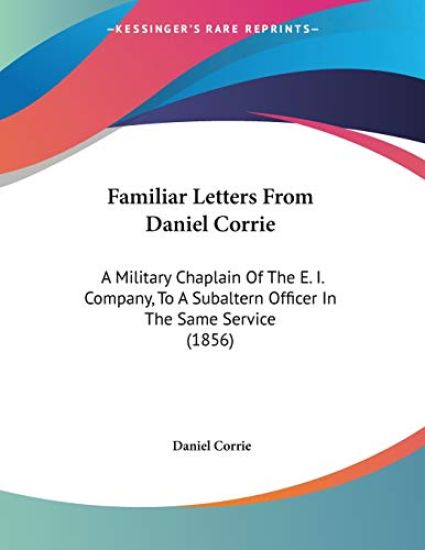 Familiar Letters from Daniel Corrie