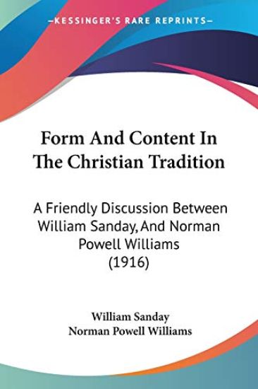 Form and Content in the Christian Tradition