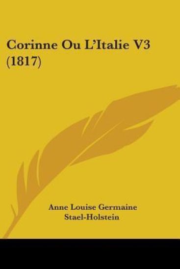 Corinne Ou L'Italie V3 (1817)