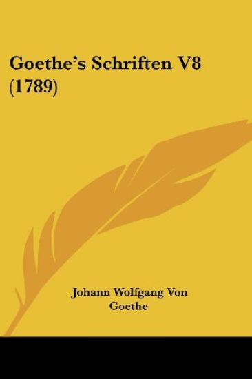 Goethe's Schriften V8 (1789)