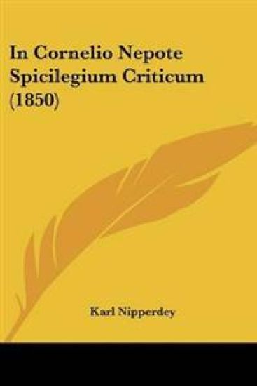 In Cornelio Nepote Spicilegium Criticum (1850)