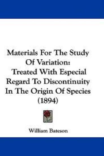 Materials for the Study of Variation