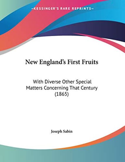 New England's First Fruits