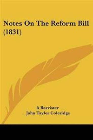 Notes On The Reform Bill (1831)