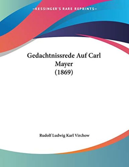 Gedachtnissrede Auf Carl Mayer