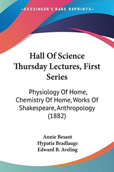 Hall of Science Thursday Lectures, First Series