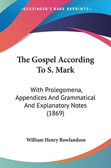Gospel According To S. Mark