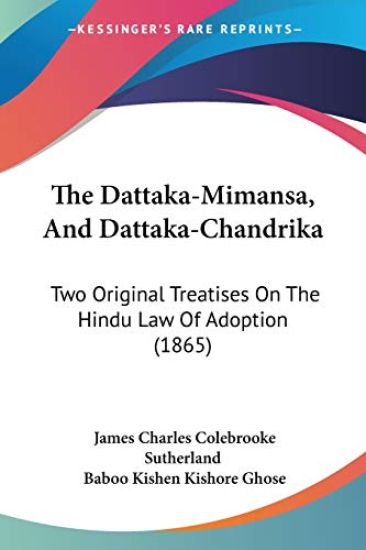 Dattaka-Mimansa, And Dattaka-Chandrika