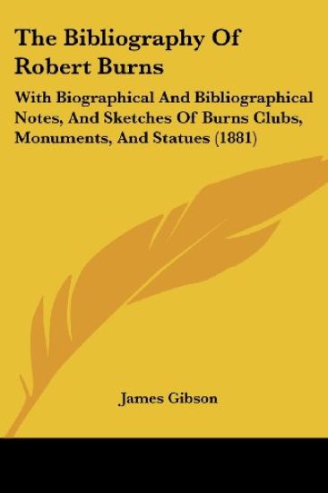 The Bibliography of Robert Burns