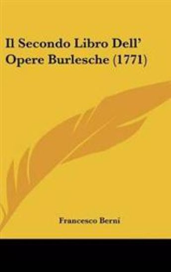 Secondo Libro Dell' Opere Burlesche (1771)